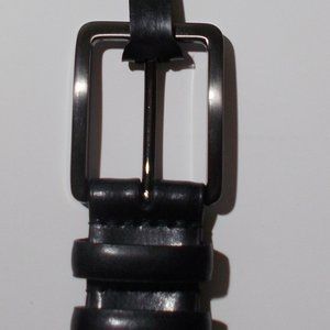 NWT GEORGE Black Genuine Leather Belt Size 38